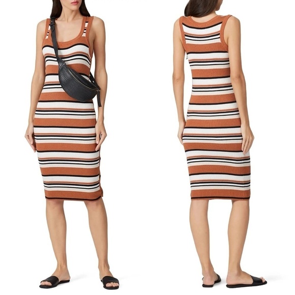 Sanctuary Shenya Striped Midi Sweater Dress - Picture 1 of 6